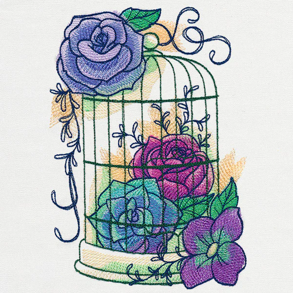 Kaleidoscope Blooms - Bird Cage - Image 3
