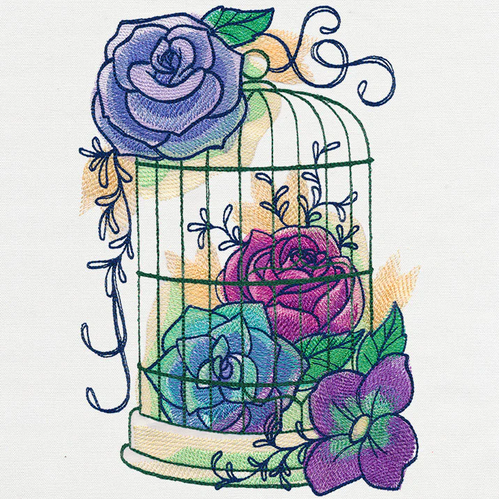 Kaleidoscope Blooms - Bird Cage - Image 6