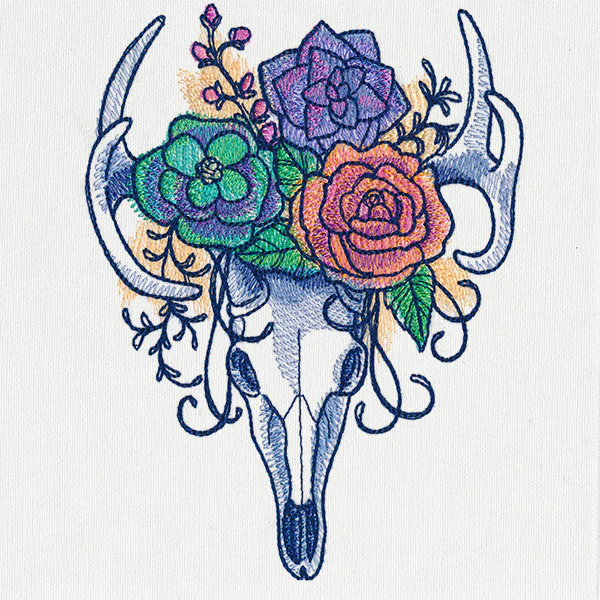 Kaleidoscope Blooms - Deer Skull - Image 4