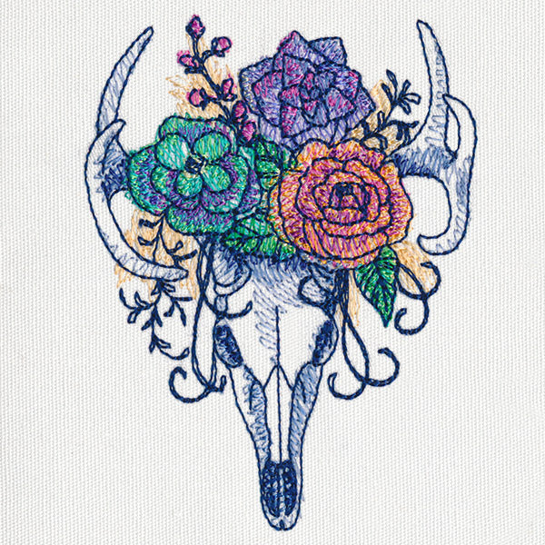 Kaleidoscope Blooms - Deer Skull - Image 5
