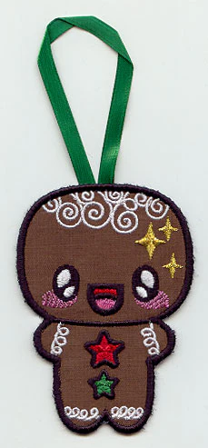 Kawaii Christmas - Gingerbread Man (Ornament) - Image 2