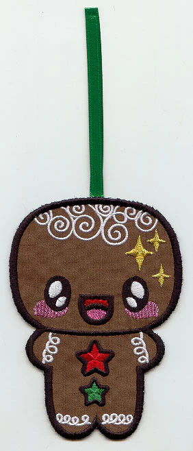 Kawaii Christmas - Gingerbread Man (Ornament) - Image 3