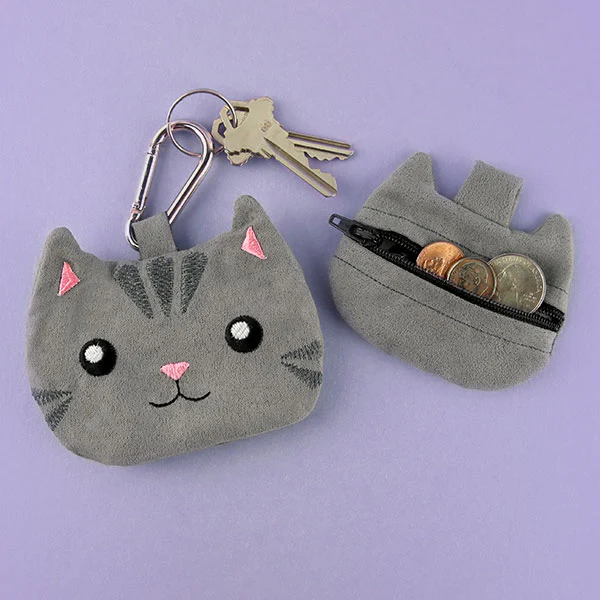Kitty Cat Coin Purse (In-the-Hoop) - Image 6