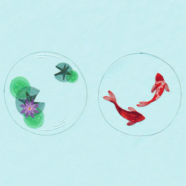 Koi Pond Shadowbox (Organza) - Image 2