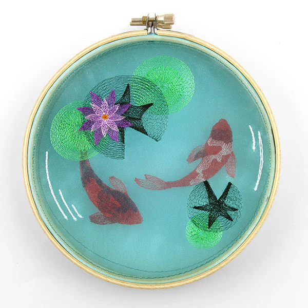 Koi Pond Shadowbox (Organza) - Image 3