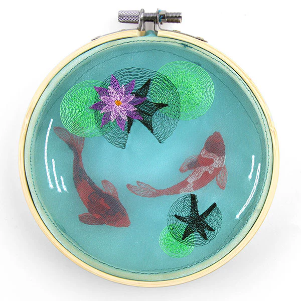 Koi Pond Shadowbox (Organza) - Image 4