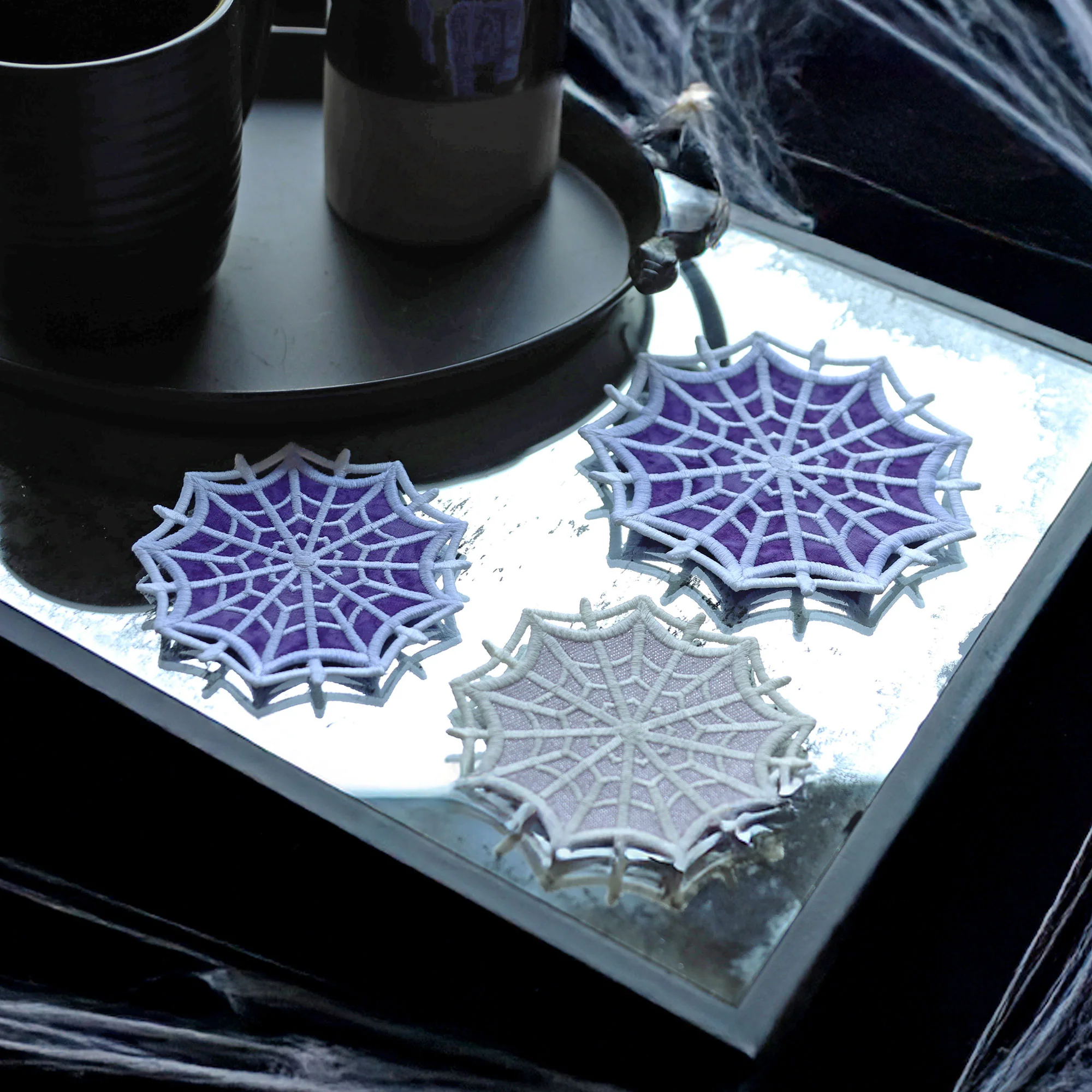 Lace Edge Spiderweb Coaster (In-the-Hoop) - Image 5