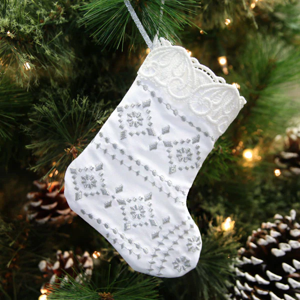 Lace Trimmed Stocking (In-the-Hoop) - Image 2