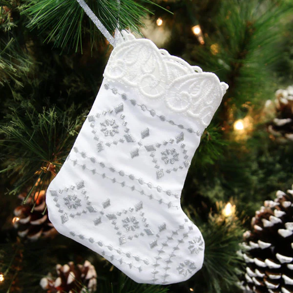 Lace Trimmed Stocking (In-the-Hoop) - Image 3