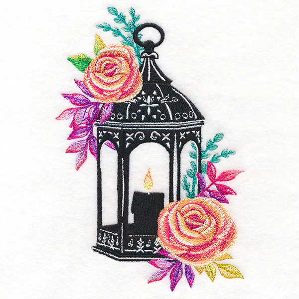 Lantern in Blooming Roses - Image 7