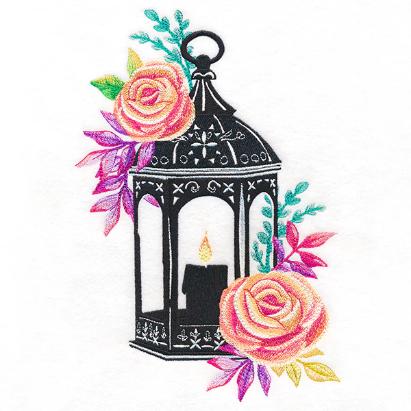 Lantern in Blooming Roses - Image 9