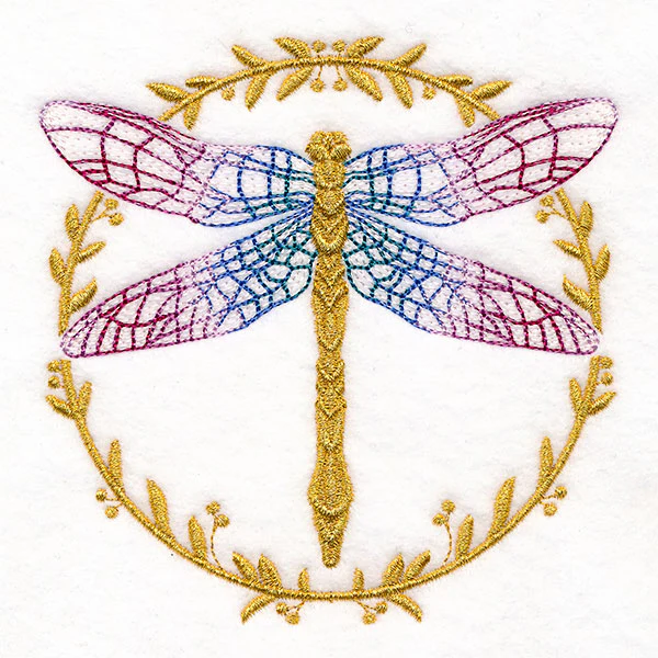 Laurels & Gold Dragonfly Circle - Image 10