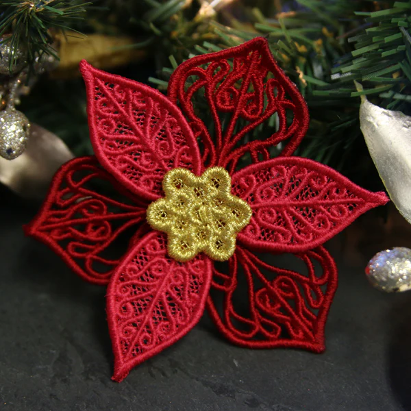 Layered Poinsettia (Lace) - Image 3