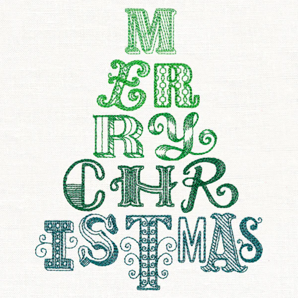 Letterpress Christmas Tree - Image 4
