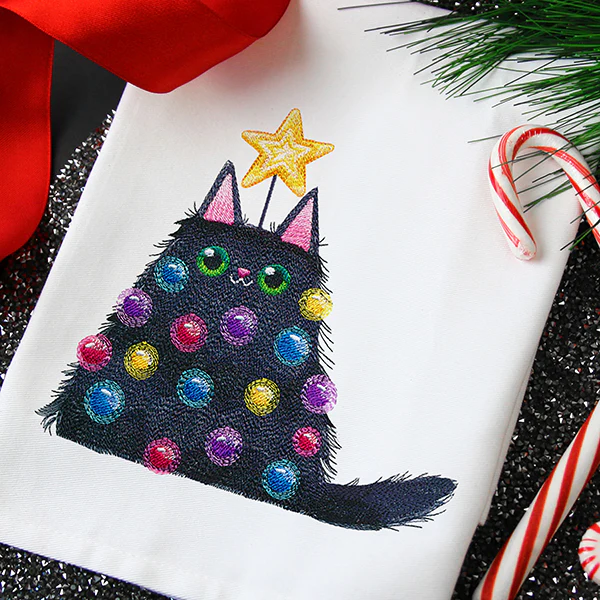 Lit Christmas Kitty - Image 2