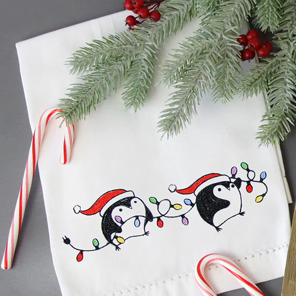 Lit Christmas Penguin Border - Image 10