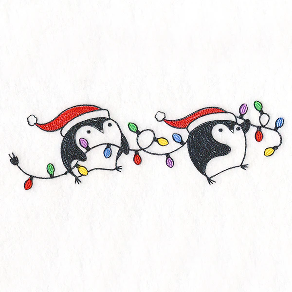 Lit Christmas Penguin Border - Image 5