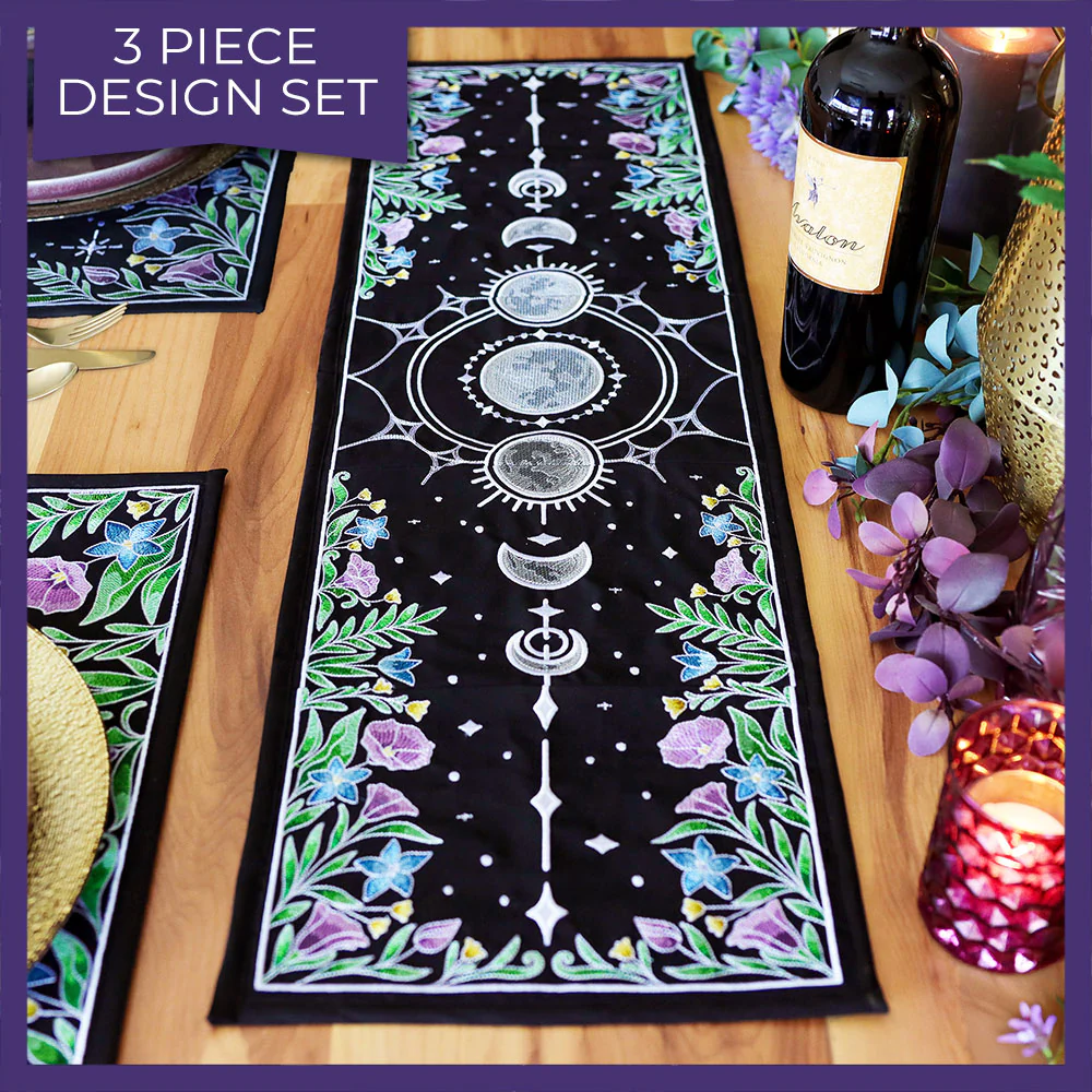 Lunar Blooms Table Runner Set - Image 13