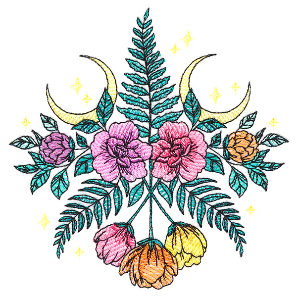 Lunar Flowers and Fronds Crest - Image 10