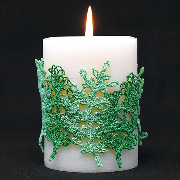 Lush Ferns Candle Wrap (Lace) - Image 5