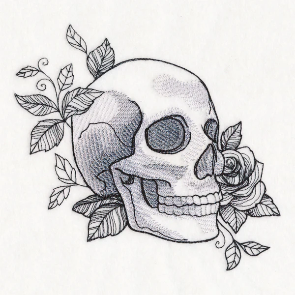Macabre Blooms Skull - Image 2