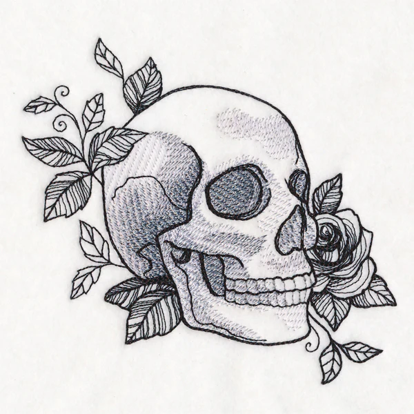 Macabre Blooms Skull - Image 3