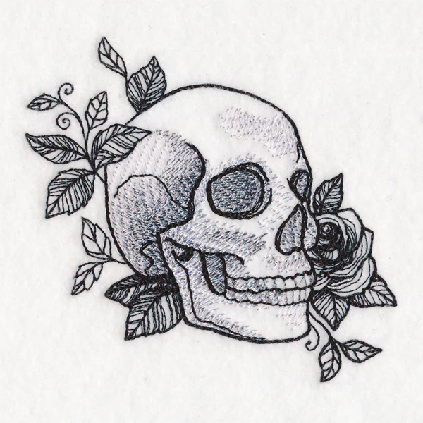 Macabre Blooms Skull - Image 4
