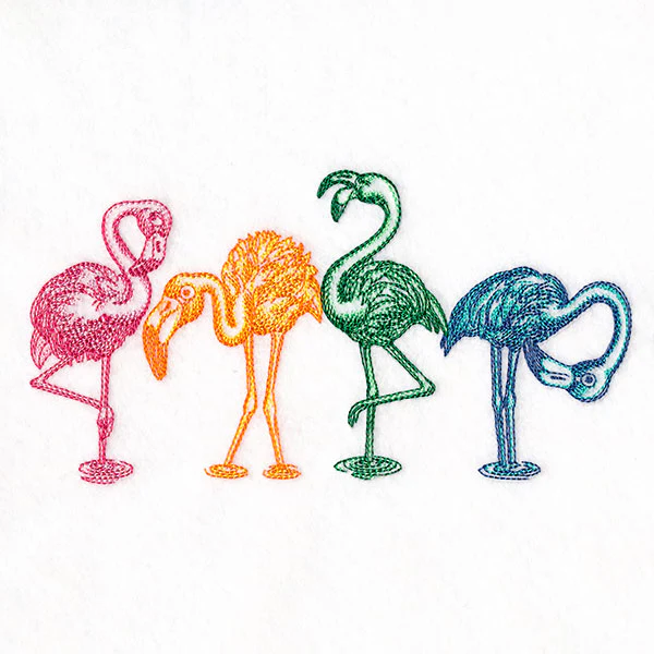 Made for Rainbows Silly Flamingo Border - Image 7