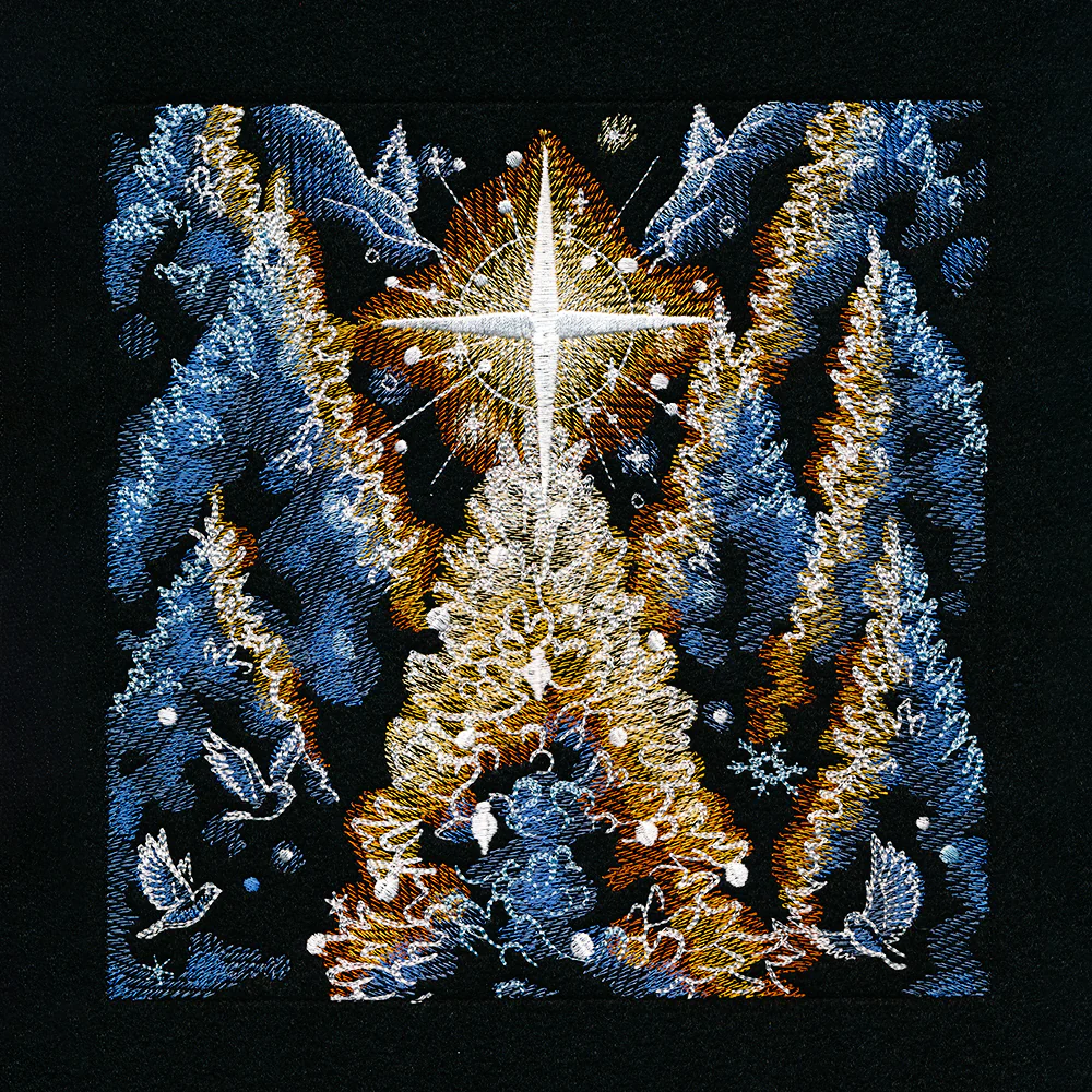 Magical Christmas Moonlit Forest Panel Scene - Image 8