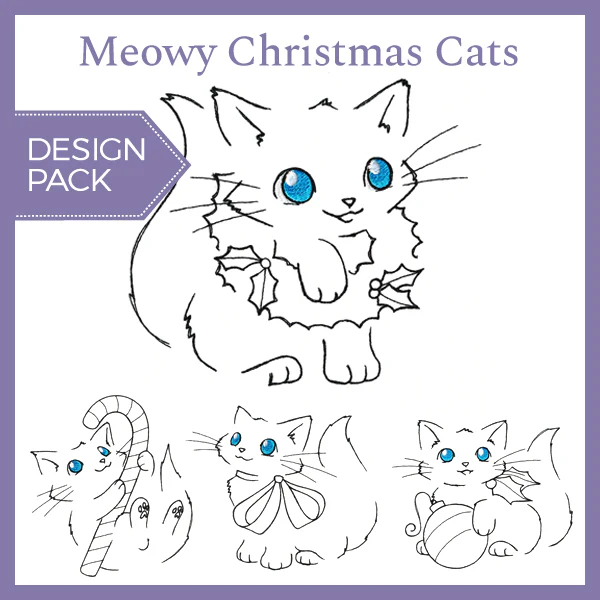 Meowy Christmas Cats (Design Pack) - Image 2