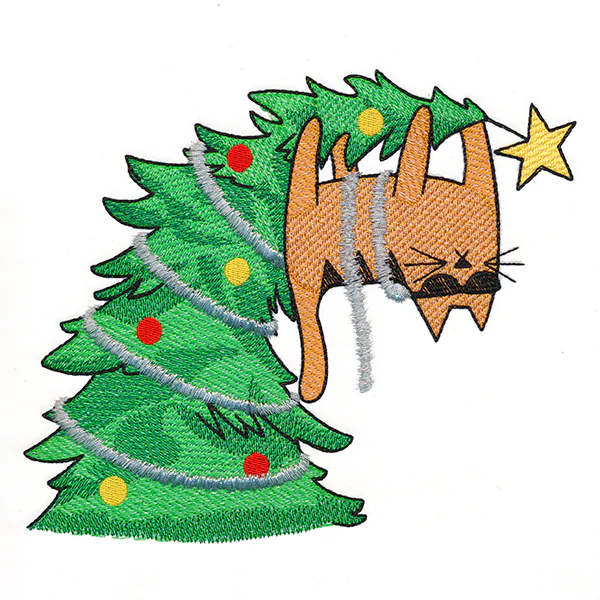 Meowy Mischief Christmas Cat - Image 13