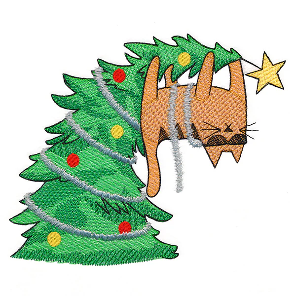 Meowy Mischief Christmas Cat - Image 4