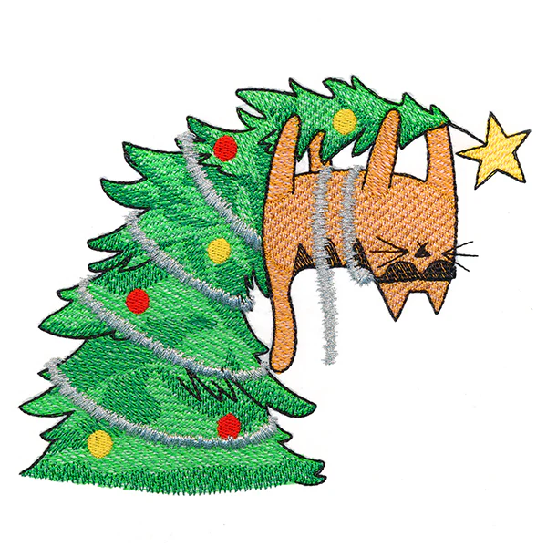 Meowy Mischief Christmas Cat - Image 7