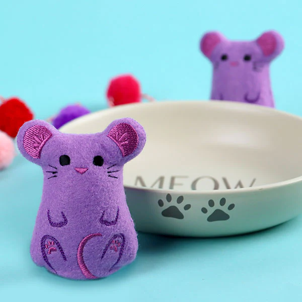 Meowy Mouse Cat Toy (In-the-Hoop) - Image 6