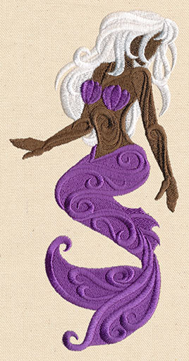 Mermaid in Swirls - Image 2