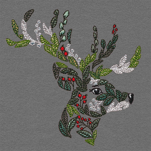 Merry Christmas Botanicals Reindeer - Image 4