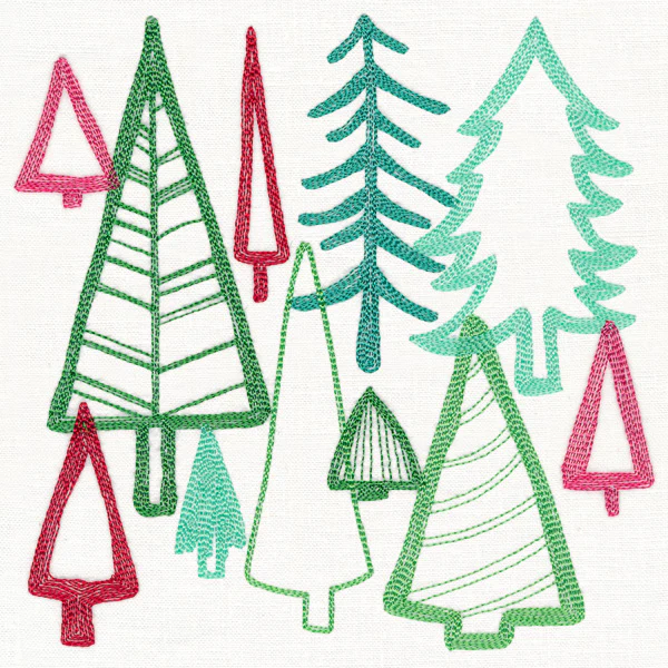 Merry Modern Tree Collage - Image 2