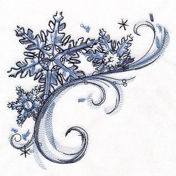 Mesmerized by Winter Snowflakes Corner - Image 3