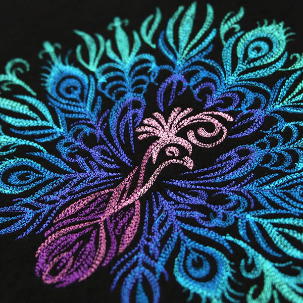 Mesmerizing Calligraphic Peacock - Image 2