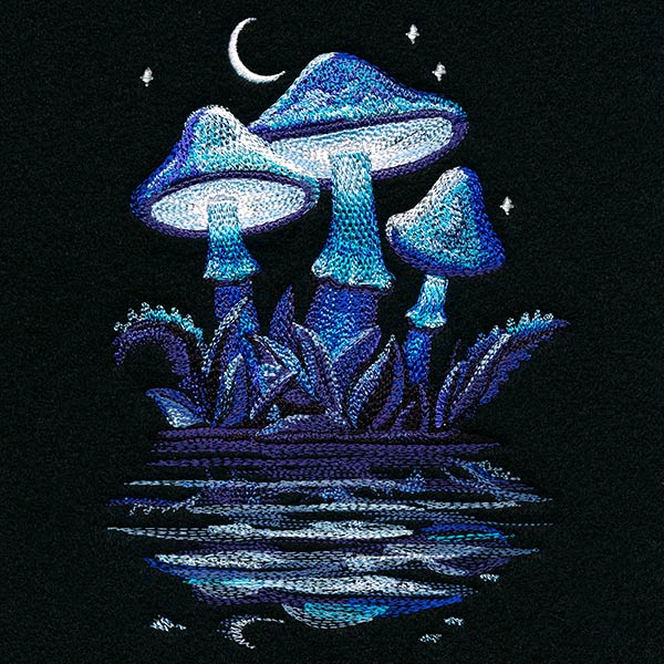 Midnight Mushroom Reflections - Image 5
