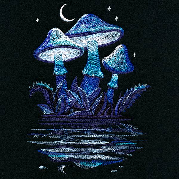 Midnight Mushroom Reflections - Image 7