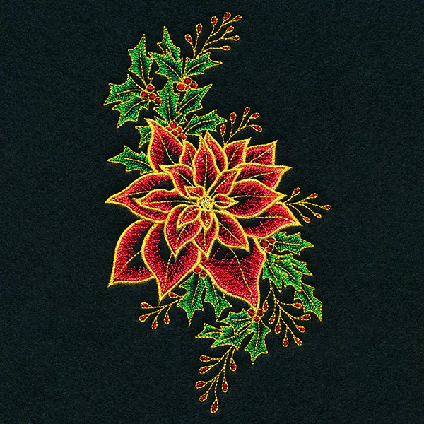 Midnight Poinsettia Blooms - Image 3