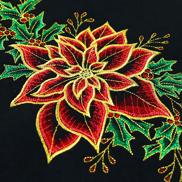 Midnight Poinsettia Blooms - Image 4