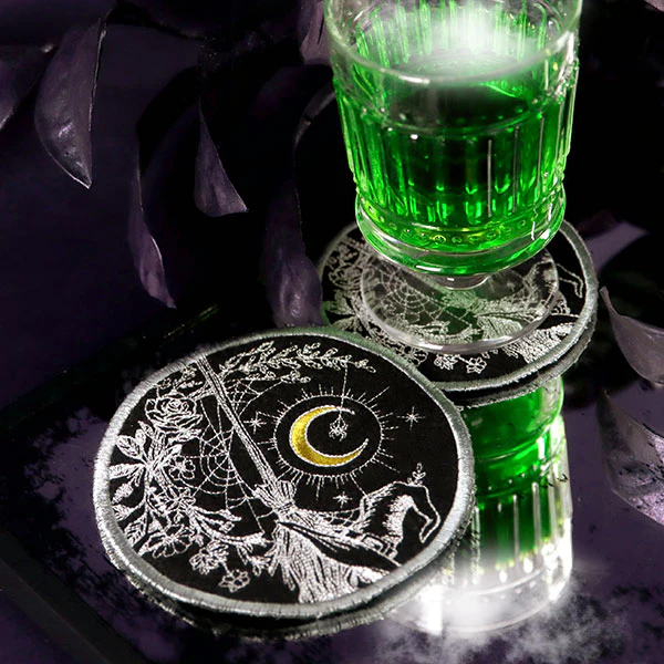 Midnight Witches Coaster (In-the-Hoop) - Image 5