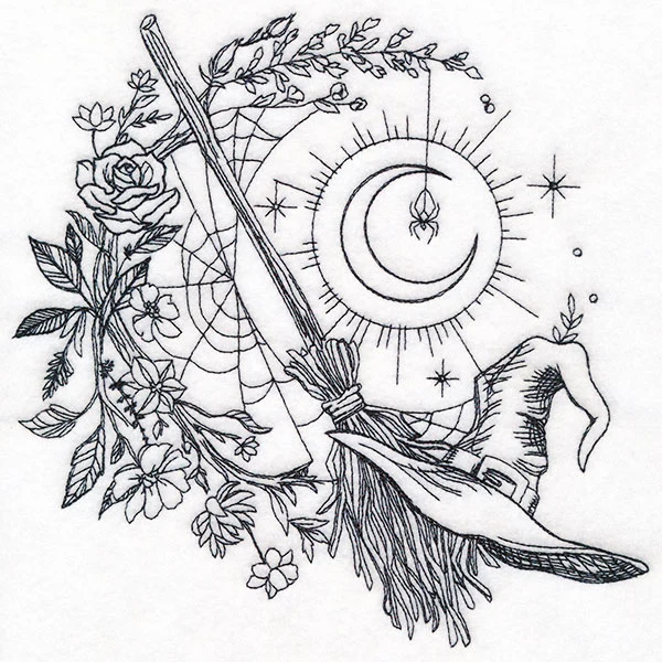 Midnight Witches Wreath