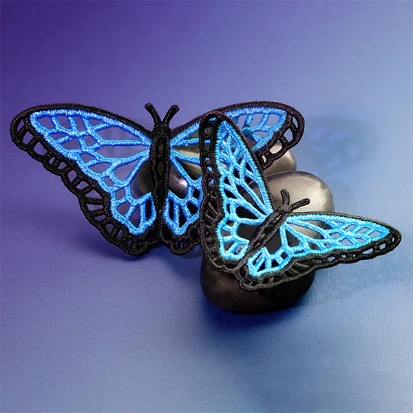 Midsummer Blue Morpho Butterfly (Lace) - Image 4