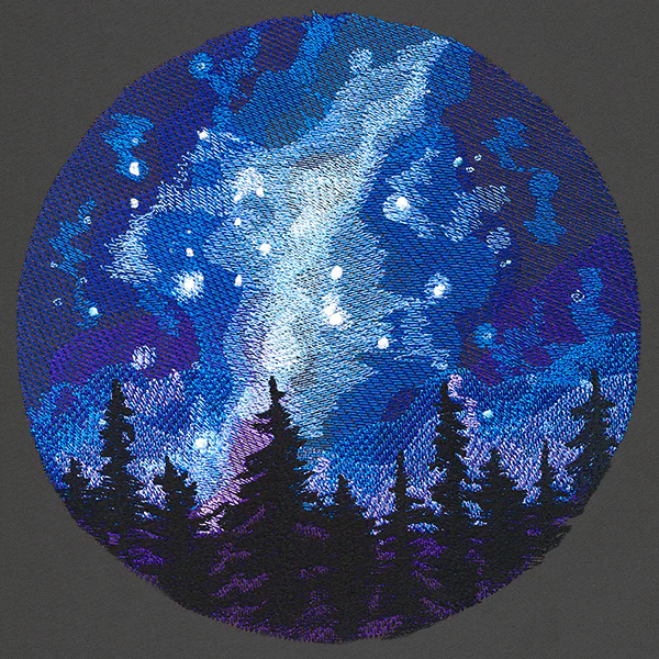 Milky Way Forest Scene - Image 9