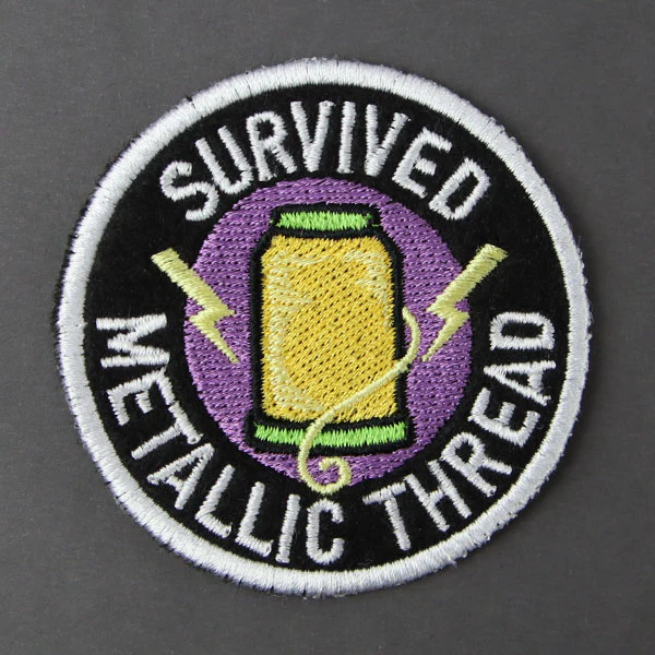 Mishap Merit Badge - Survived Metallic Thread (In-the-Hoop)