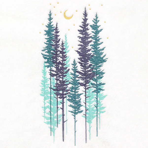 Misty Moonlit Forest - Image 11