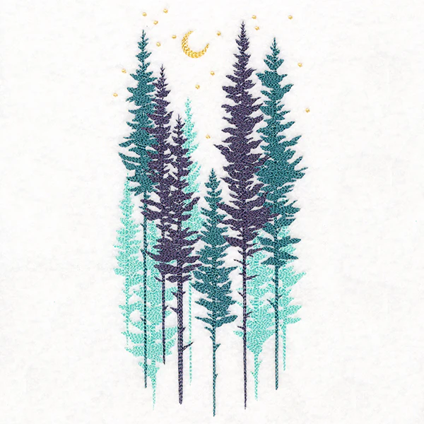 Misty Moonlit Forest - Image 5